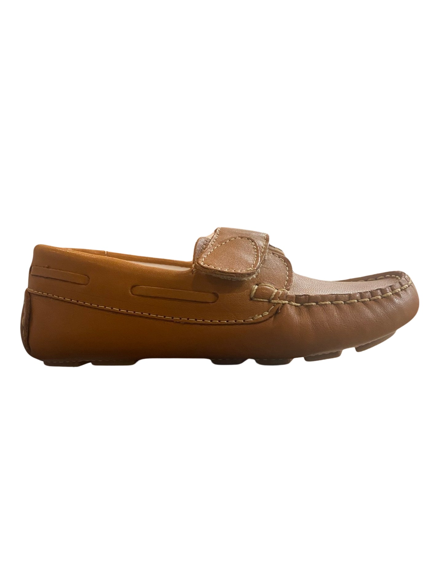 Kone Boys Velcro Penny Loafers (5004) - Natural