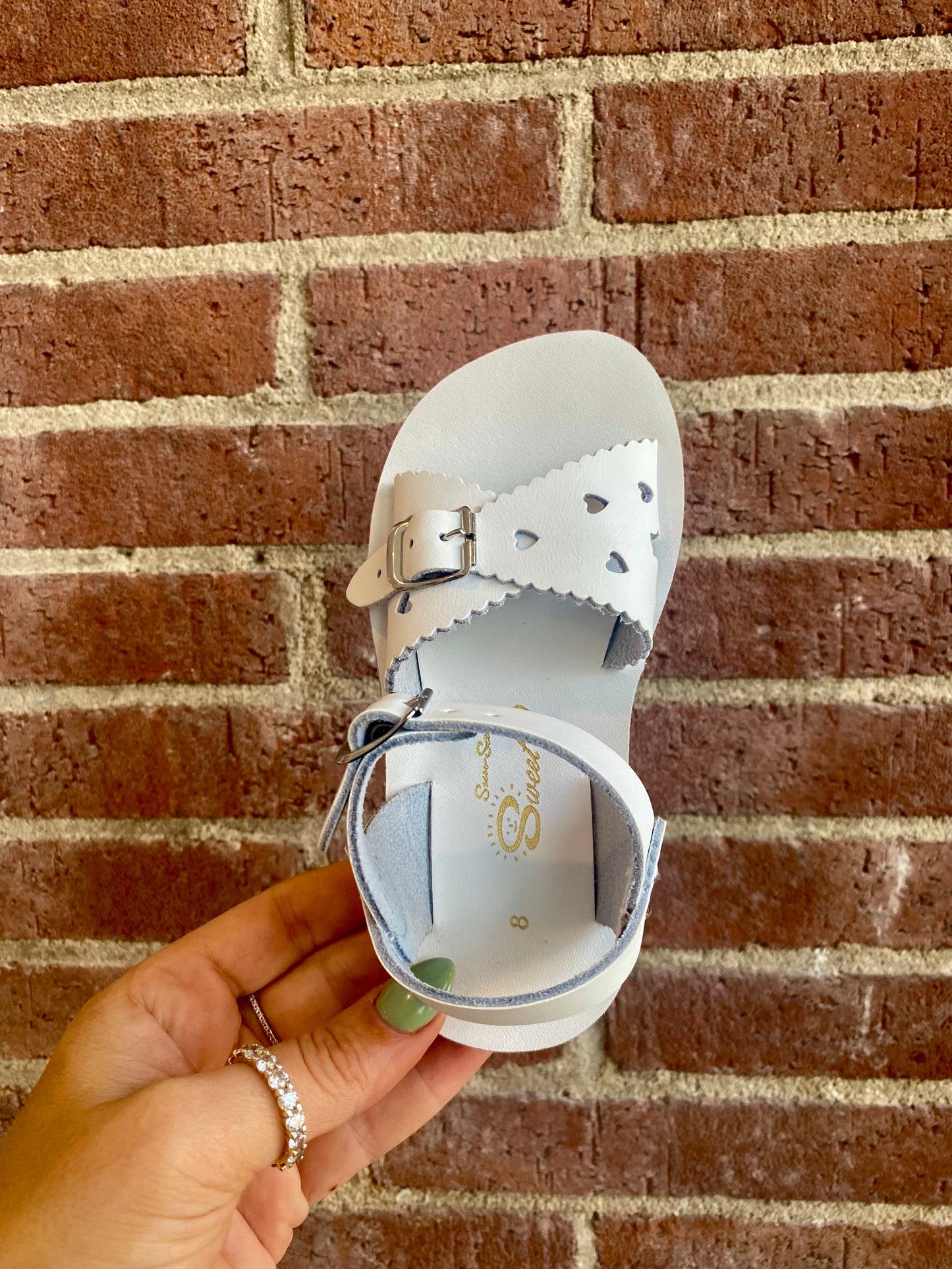 SunSan White Sweetheart Sandal