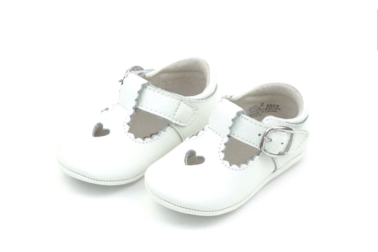 L’Amour Rosalie Crib Shoe 3528 - White