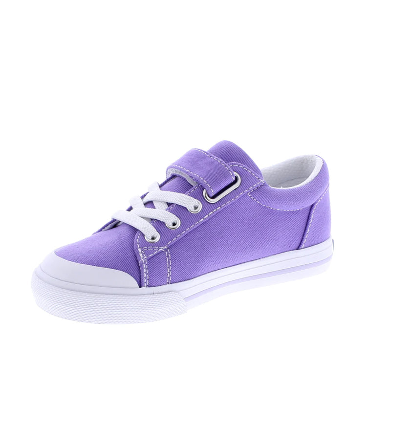 Footmates Jordan - Purple Canvas Velcro