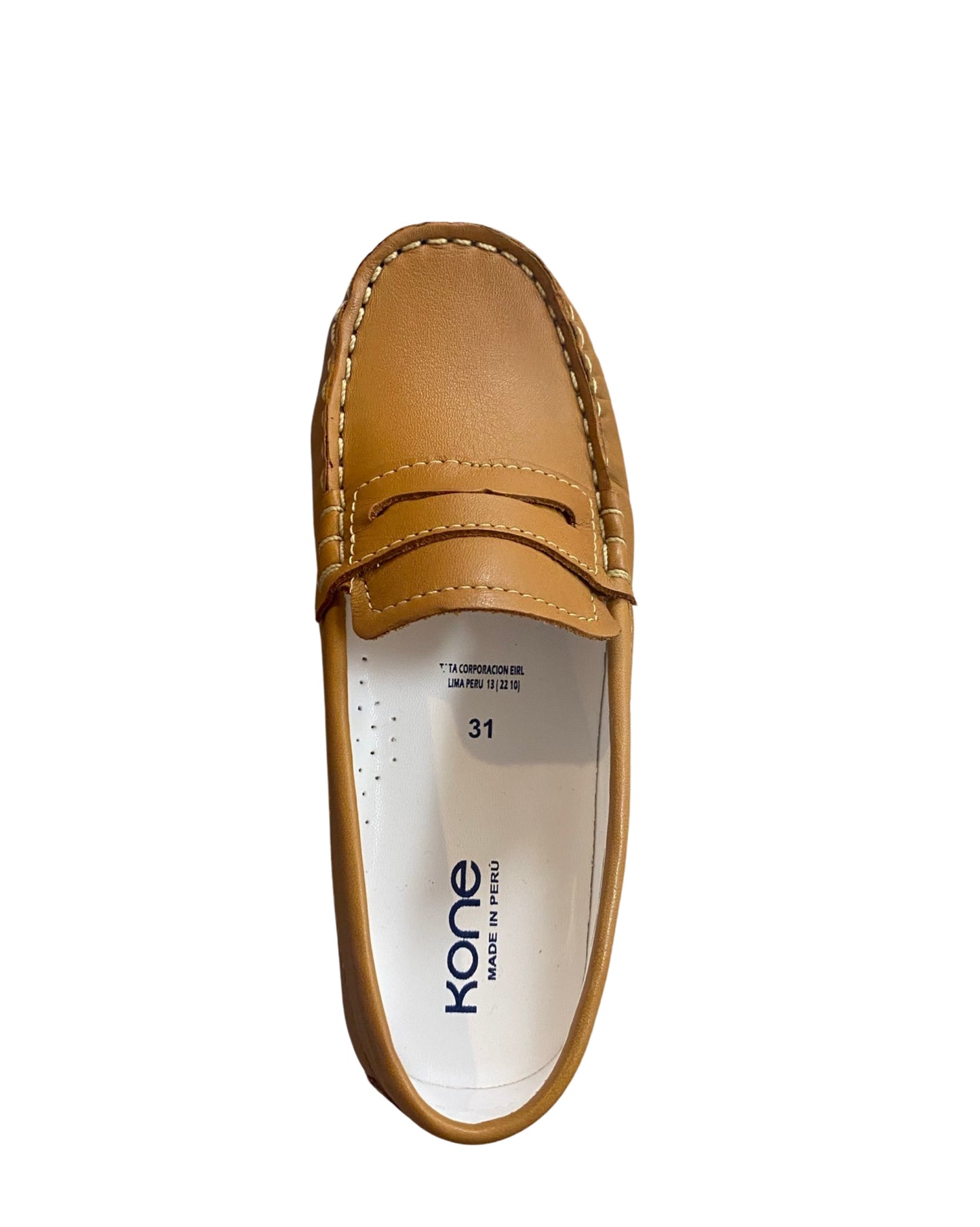 Kone Boys Penny Loafers (5005) - Natural