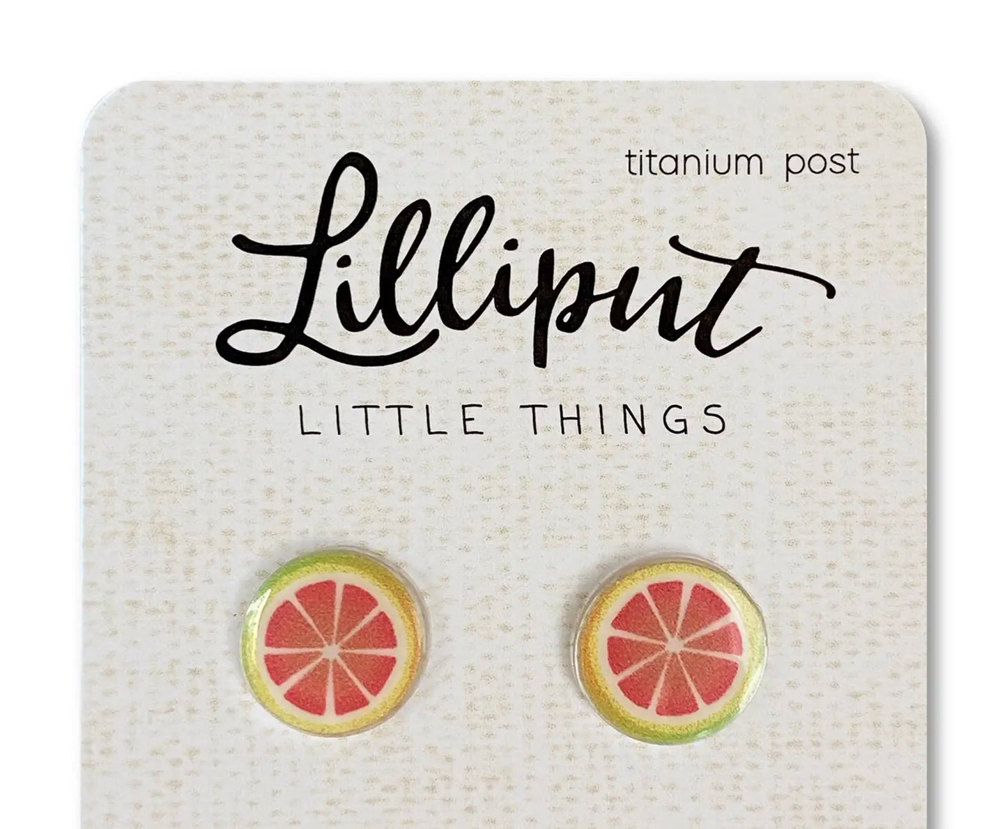 Lilliput Little Things Earrings - Grapefruit