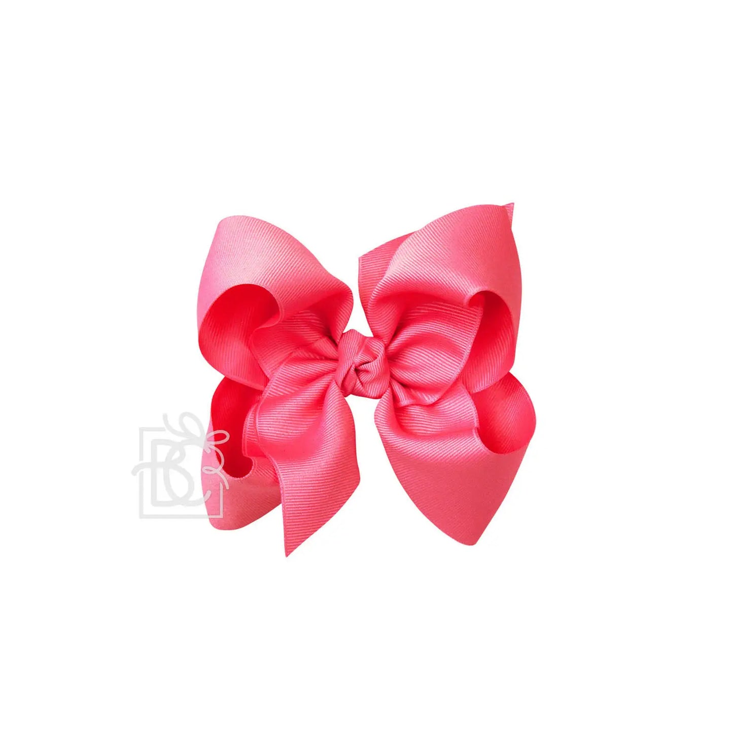 Beyond Creations 5.5” Huge Solid Bow - Neon Pink