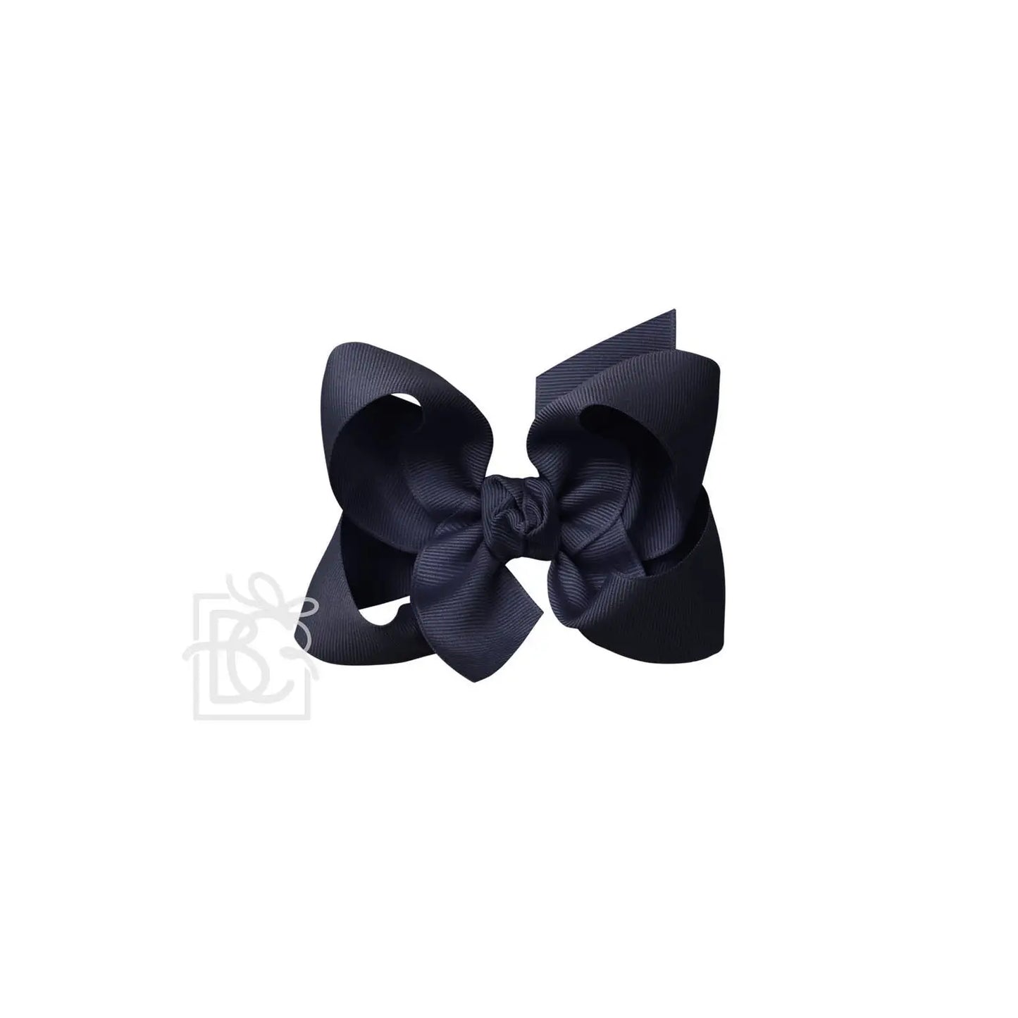 Beyond Creations 4.5” Large  Solid Bow - Dark Navy