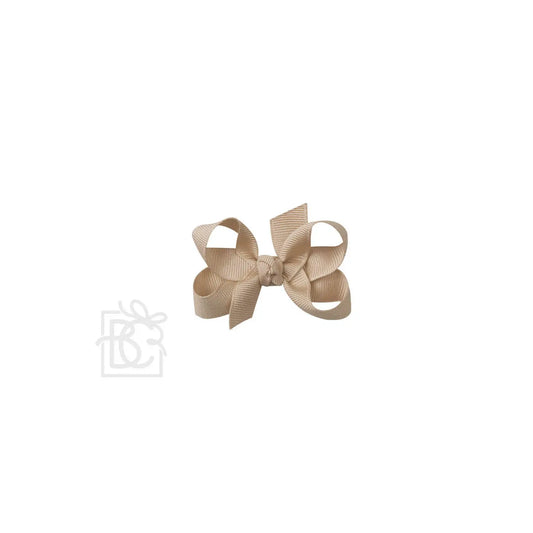 Beyond Creations 3.5” Medium Solid Bow - Oatmeal