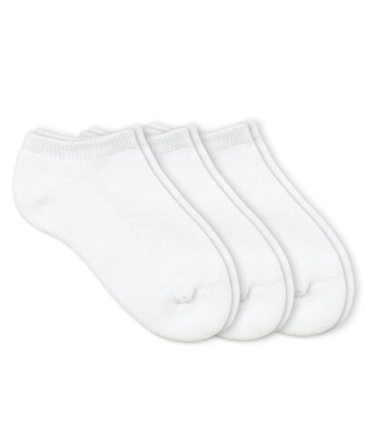 Jefferies smooth Toe Sport Low Cut Socks - 3 pair pack - White -31173