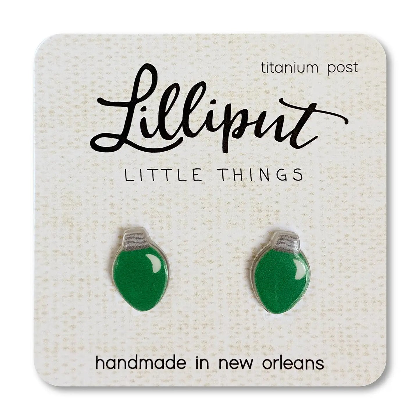 Lilliput Little Things Earrings - Christmas Bulb Earrings