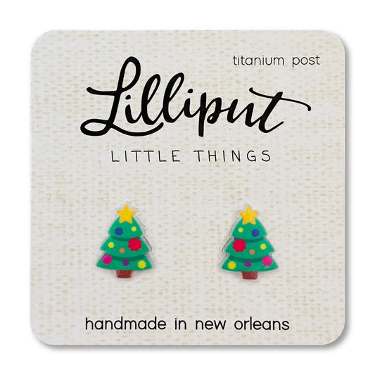 Lilliput Little Things Earrings - Christmas Tree Earrings