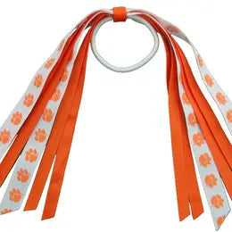 USA Licensed - Clemson Mini Ponytail Streamer