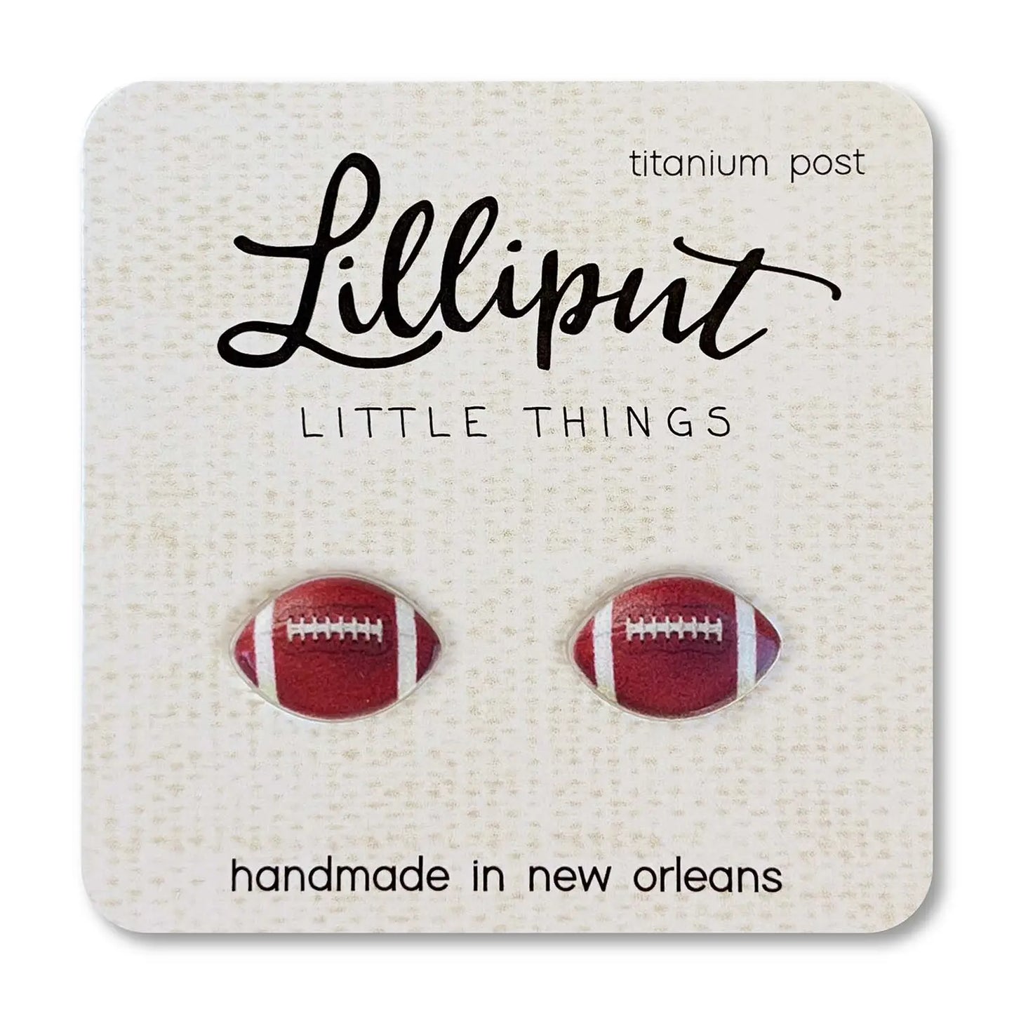 Lilliput Little Things Earrings - Football