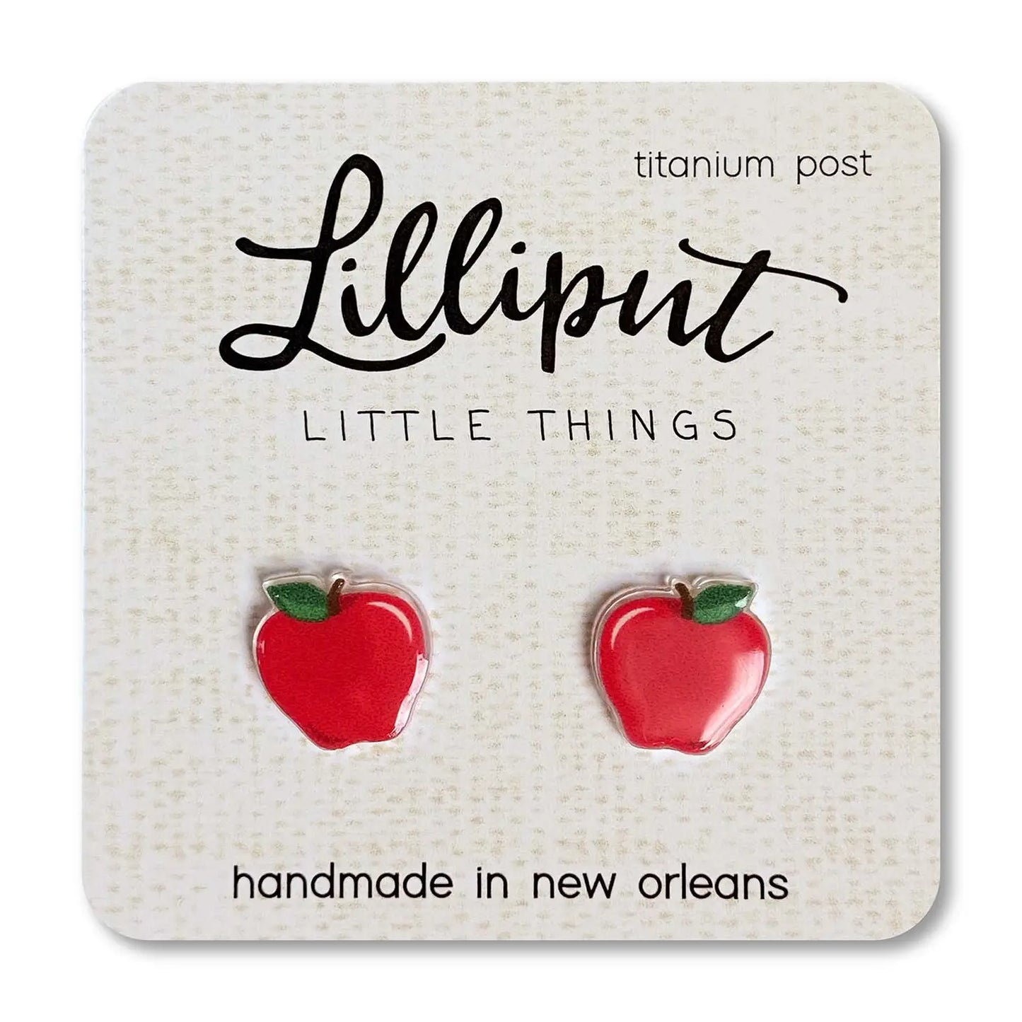 Lilliput Little Things Earrings - Apple