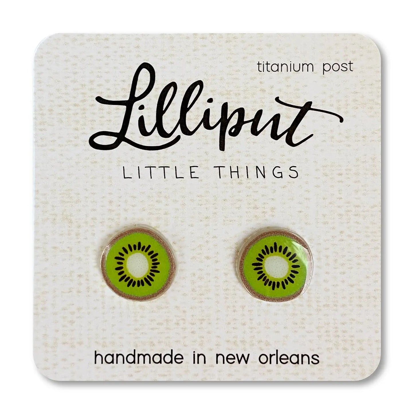 Lilliput Little Things Earrings - Kiwi Slices