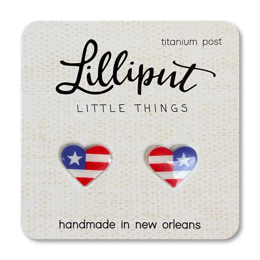 Lilliput Little Things Earrings - American Heart