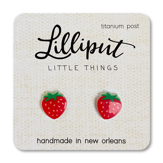 Lilliput Little Things Earrings - Strawberry