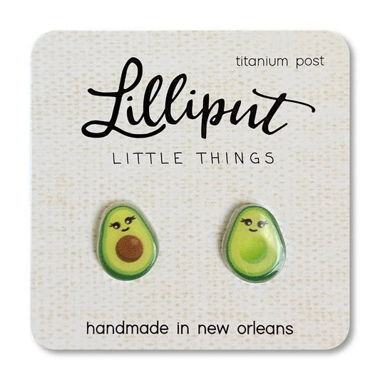 Lilliput Little Things Earrings - Avocado