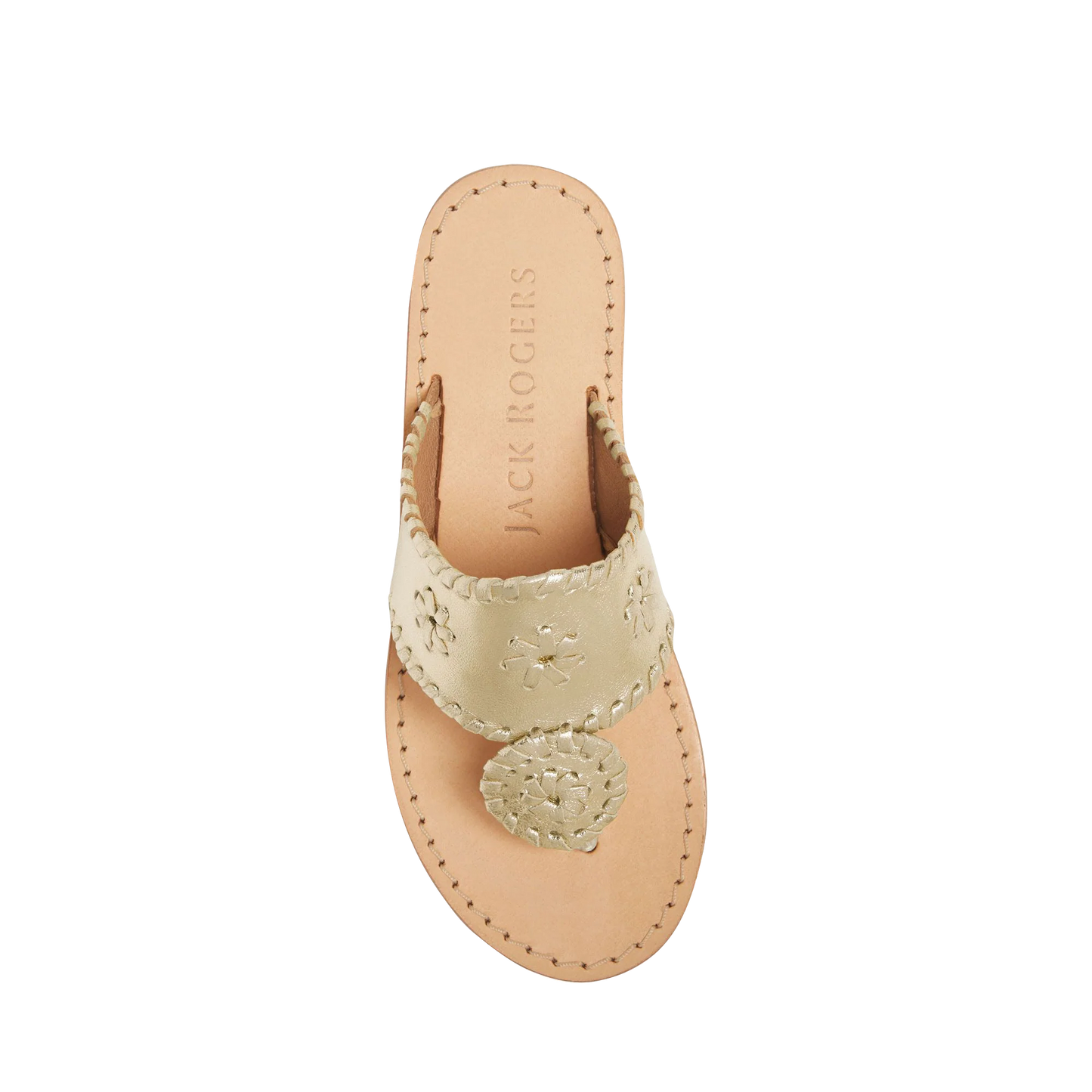 Jack Rogers Girls Classic Flats - Platinum