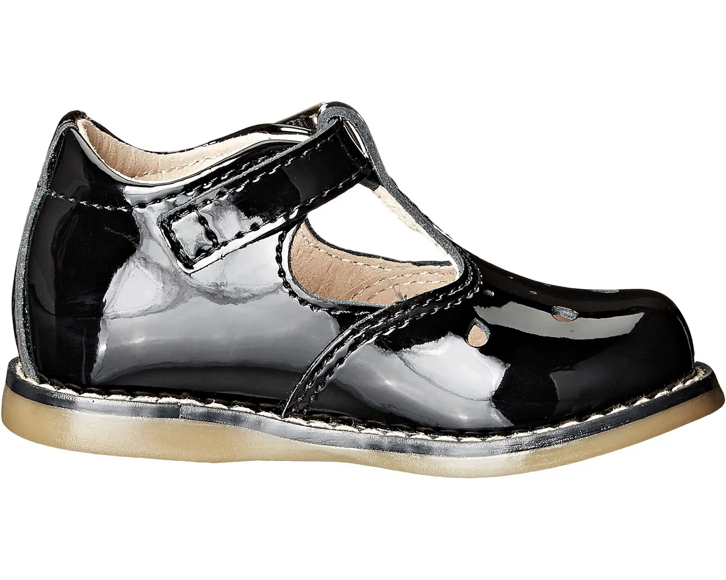 Footmates Harper- Black Patent