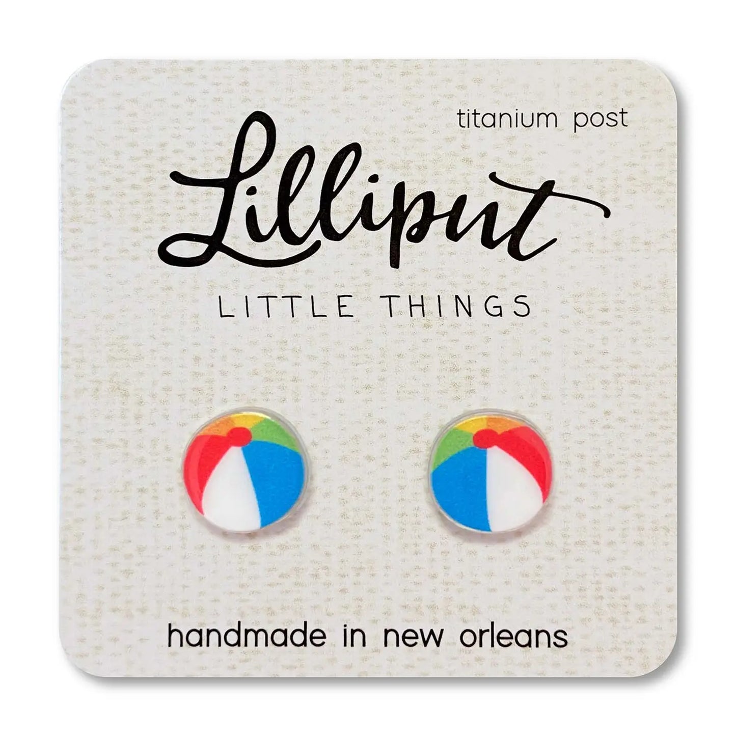 Lilliput Little Things Earrings - Beach Ball