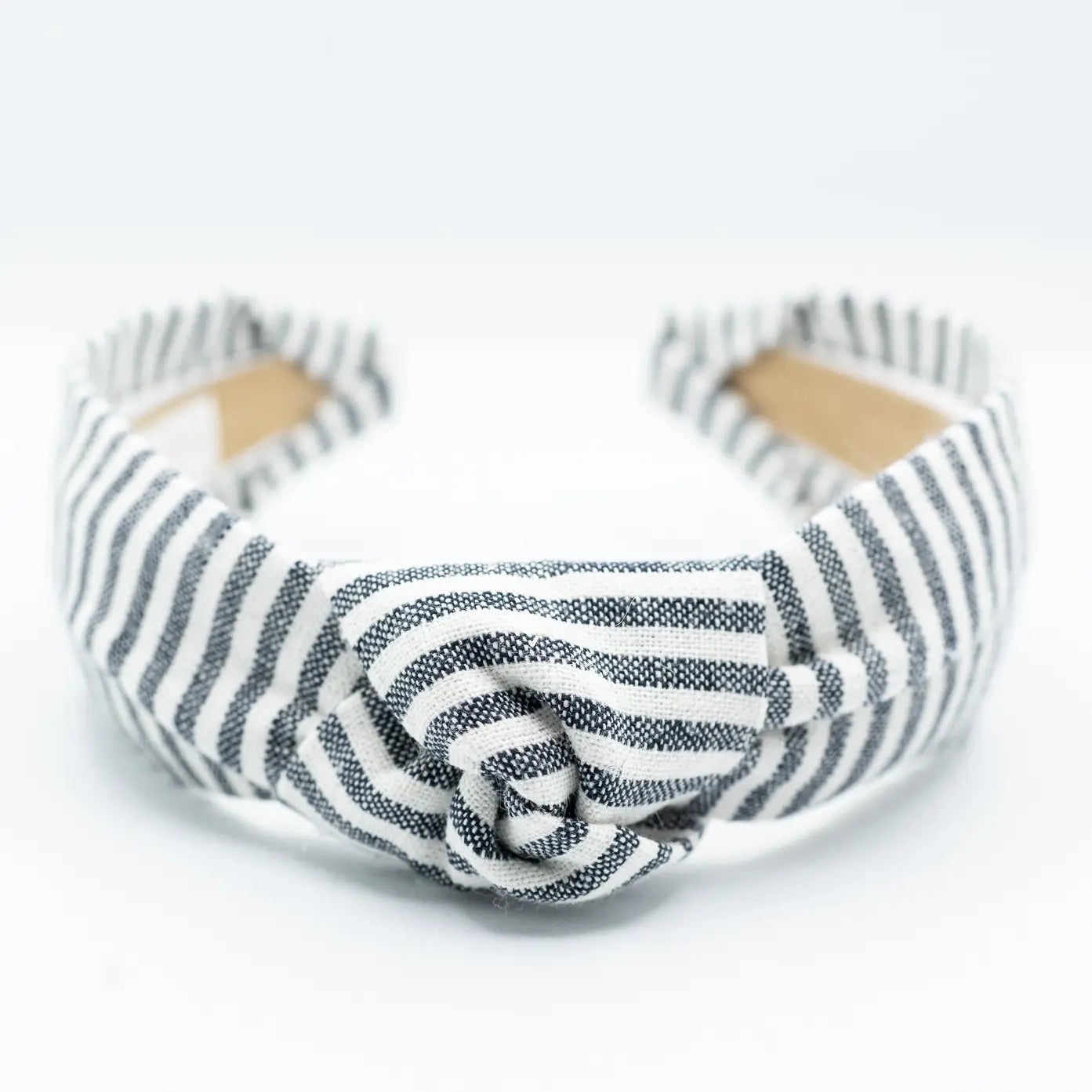 Maddie & Me Knotted Headband - Striped Knotted Headband - Indigo Blue & White