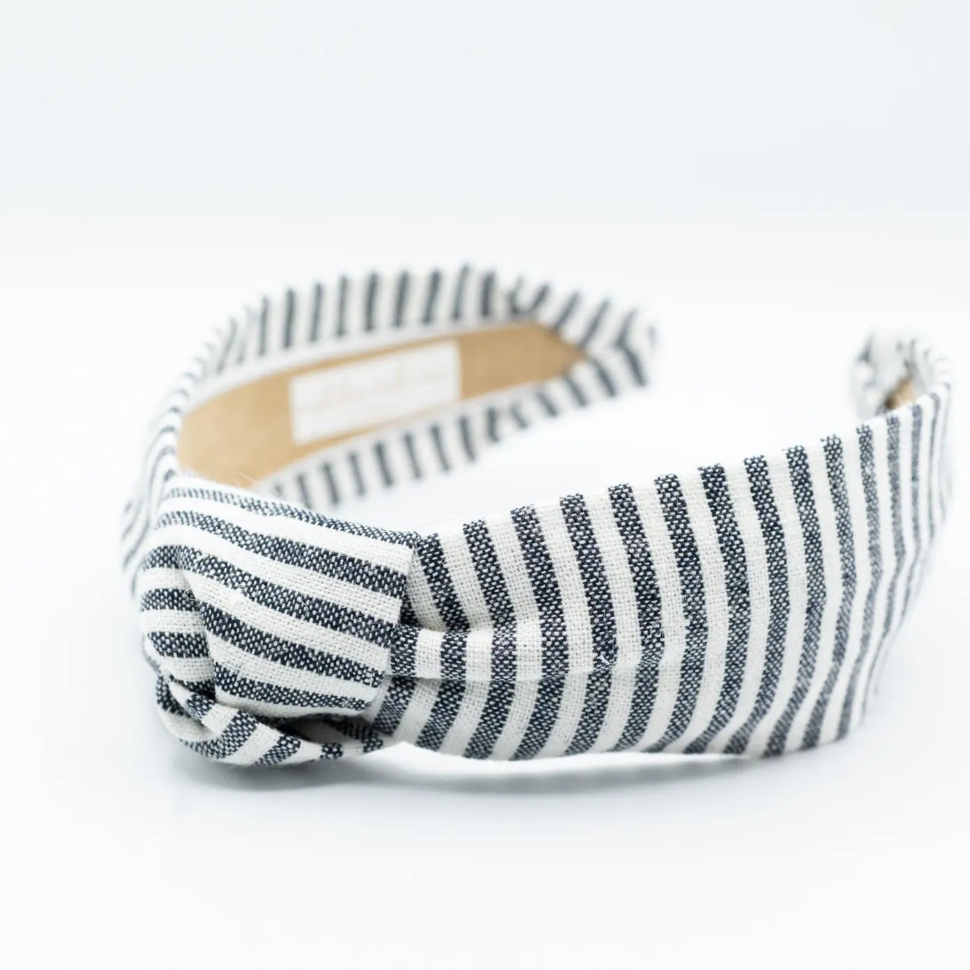 Maddie & Me Knotted Headband - Striped Knotted Headband - Indigo Blue & White