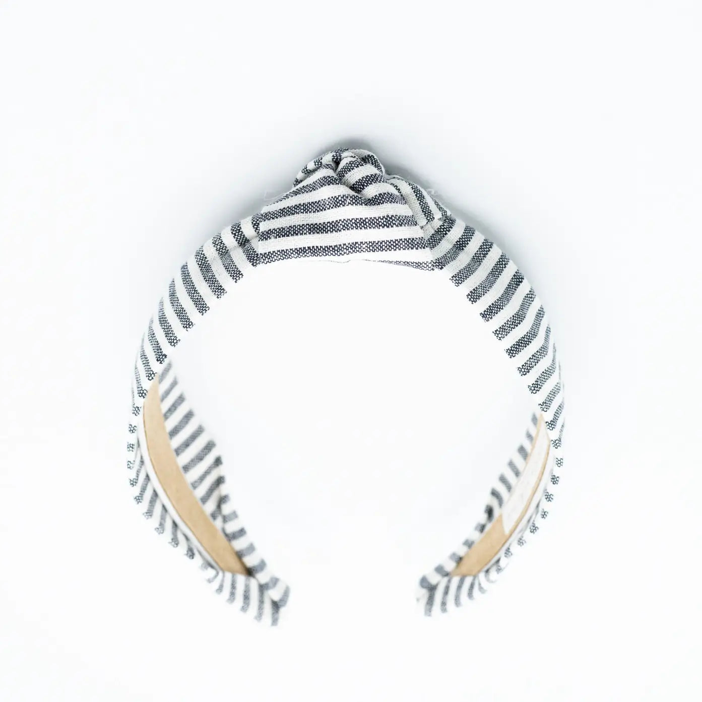 Maddie & Me Knotted Headband - Striped Knotted Headband - Indigo Blue & White