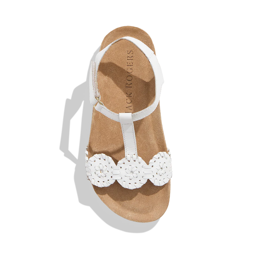 Jack Rogers Girls Lauren Playground Sandals - White