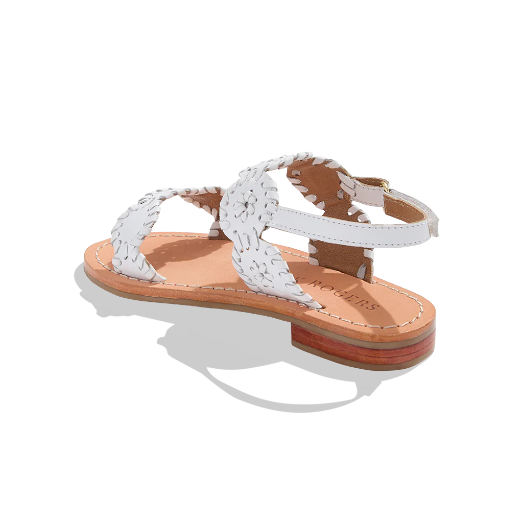 Jack Rogers Toddler Lauren Flat Sandals - White