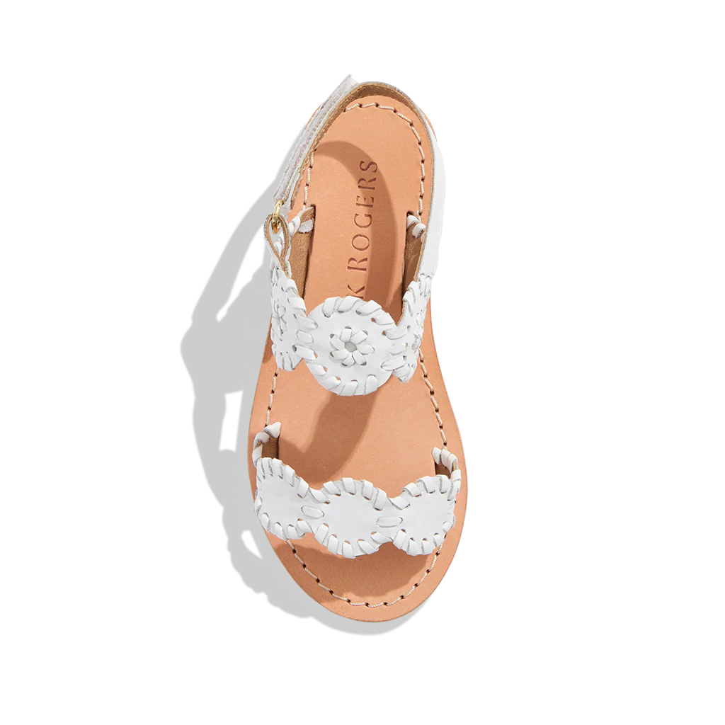 Jack Rogers Toddler Lauren Flat Sandals - White