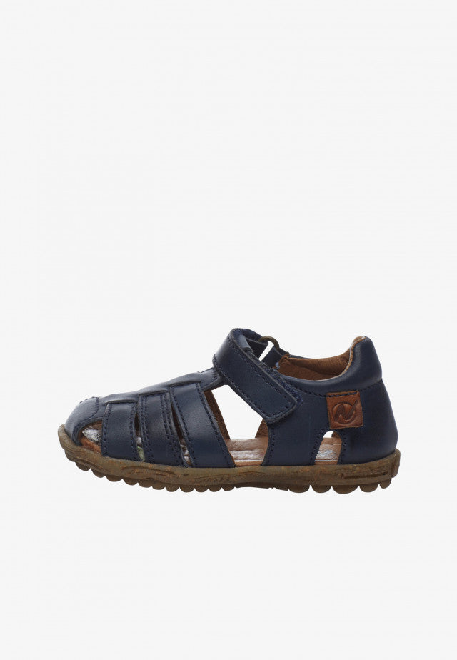 Naturino See Nappa Spazz Semi-Closed Sandal - Navy