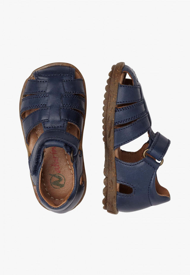 Naturino See Nappa Spazz Semi-Closed Sandal - Navy