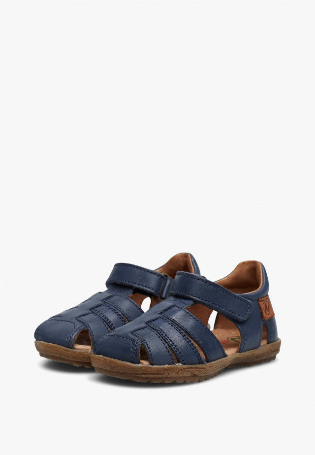 Naturino See Nappa Spazz Semi-Closed Sandal - Navy