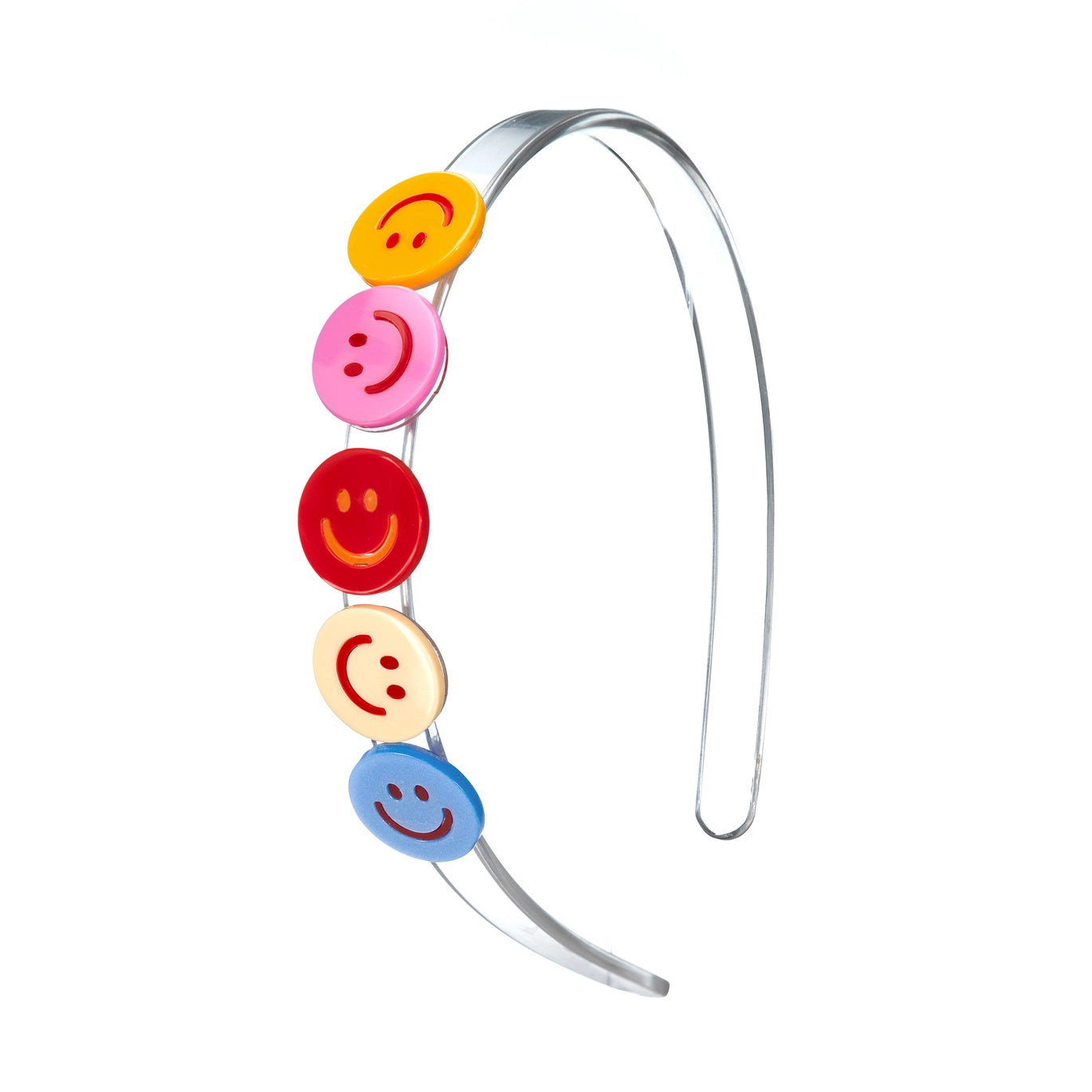 Lilies and Roses - Multicolored Happy Face Headband