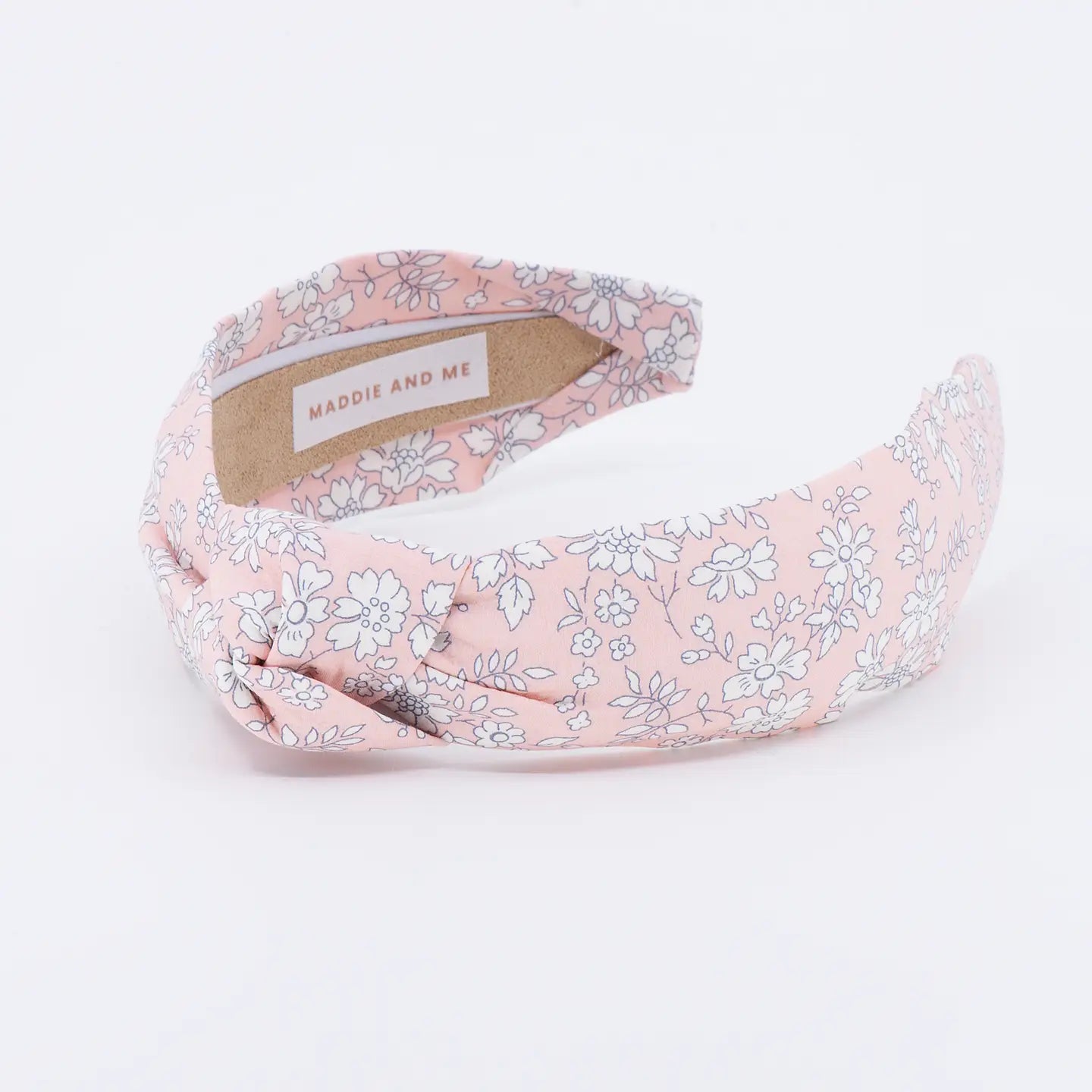 Maddie & Me Knotted Headband - Peach Fuzz Floral Knotted Headband