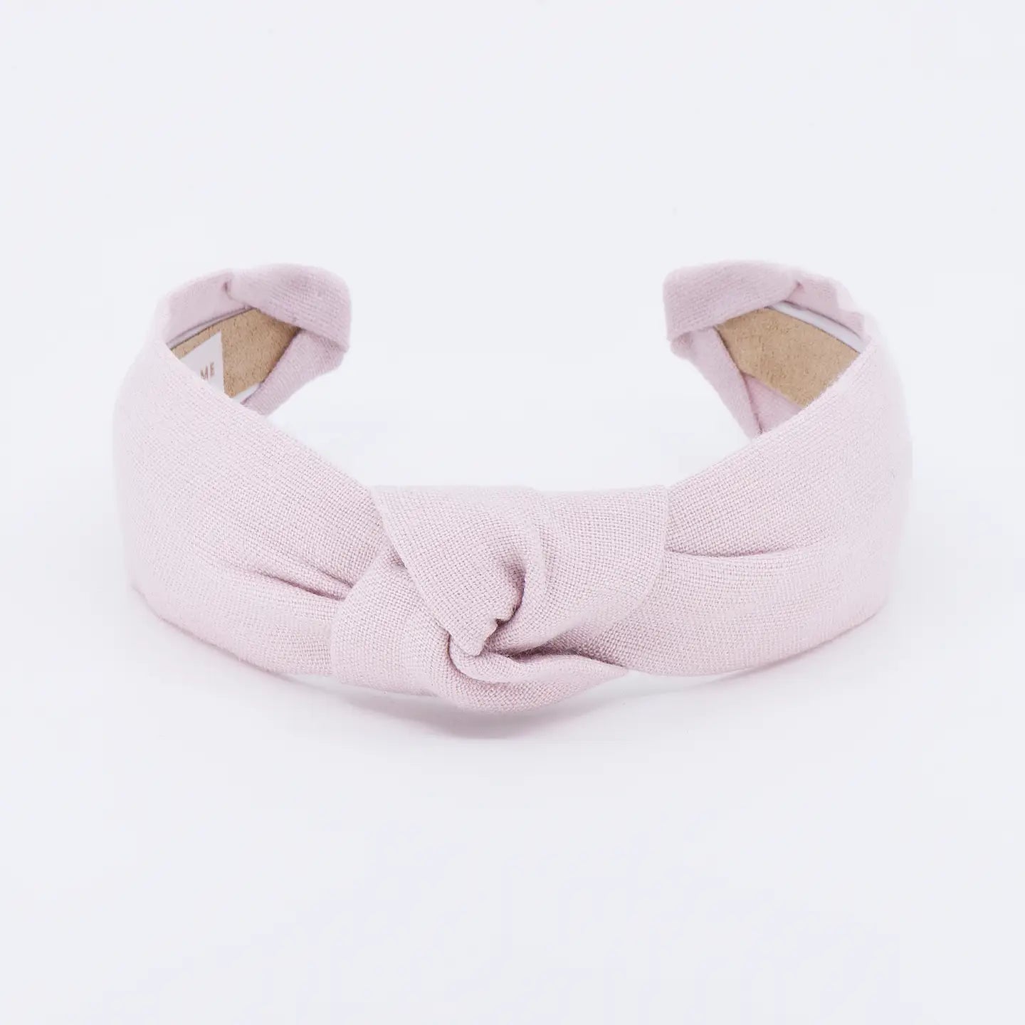 Maddie & Me Knotted Headband - Light Pink Linen Knotted Headband