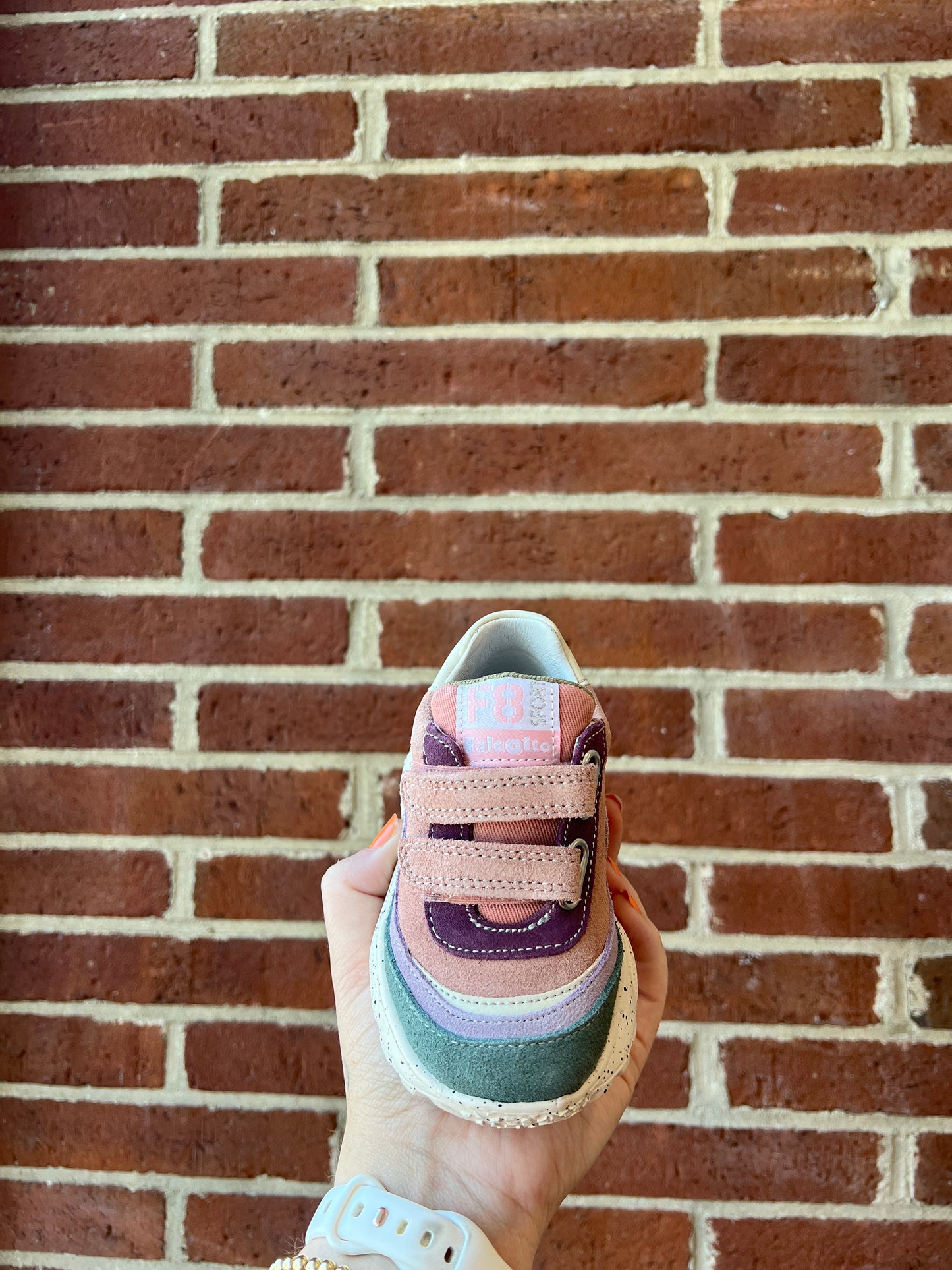 Falcotto Amantea VL. Suede Sneaker - Rose/Lilac/Sage