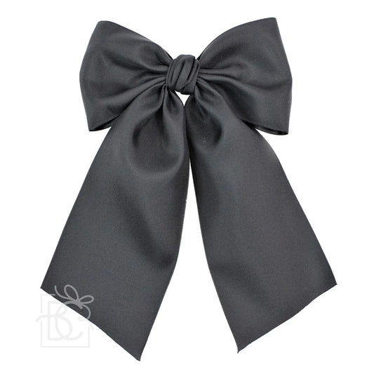 Beyond Creations 4.5” Satin Bow - Black