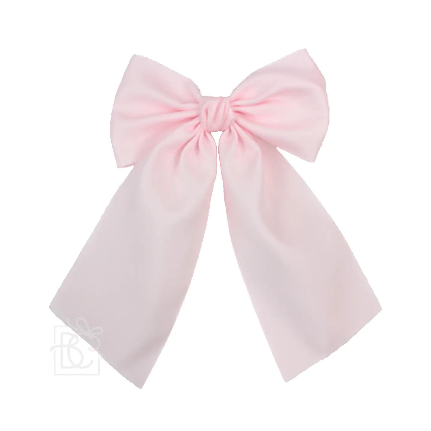 Beyond Creations 4.5” Satin Bow - Powder Pink