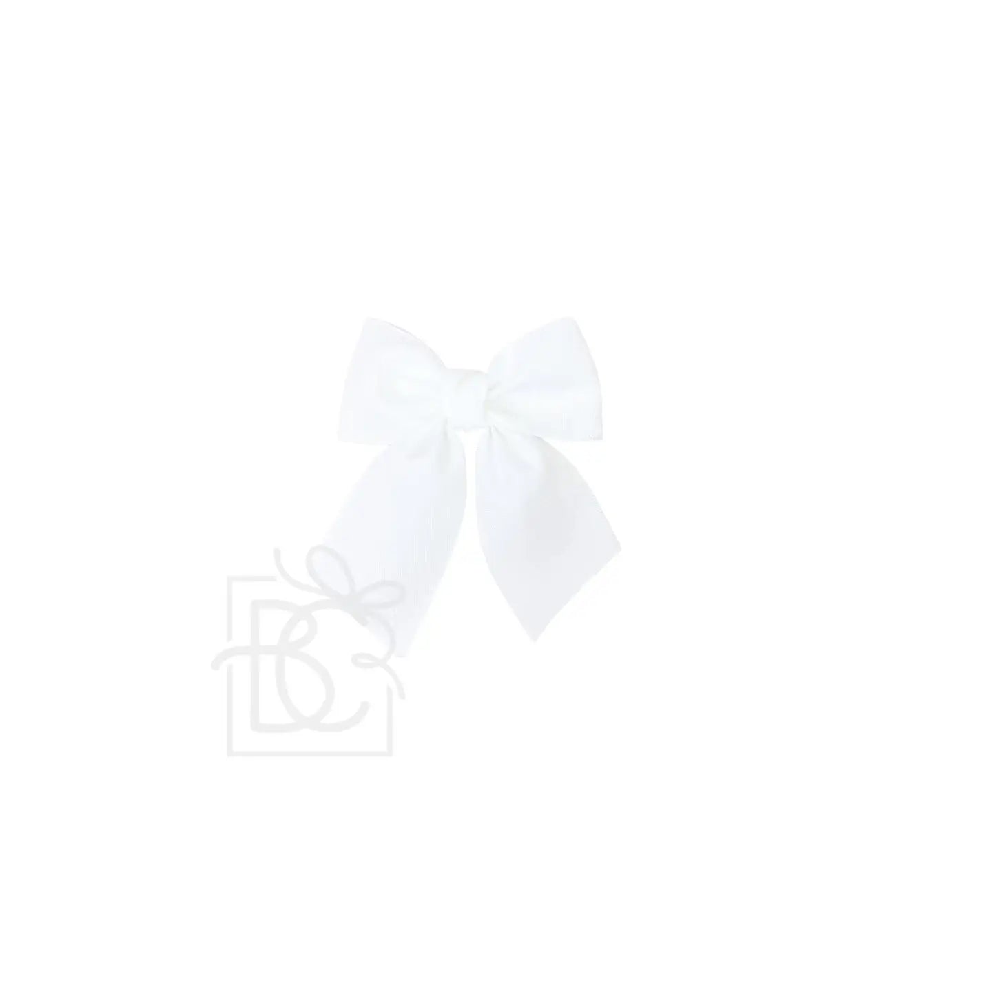 Beyond Creations 3.5” Mini Satin Bow - White