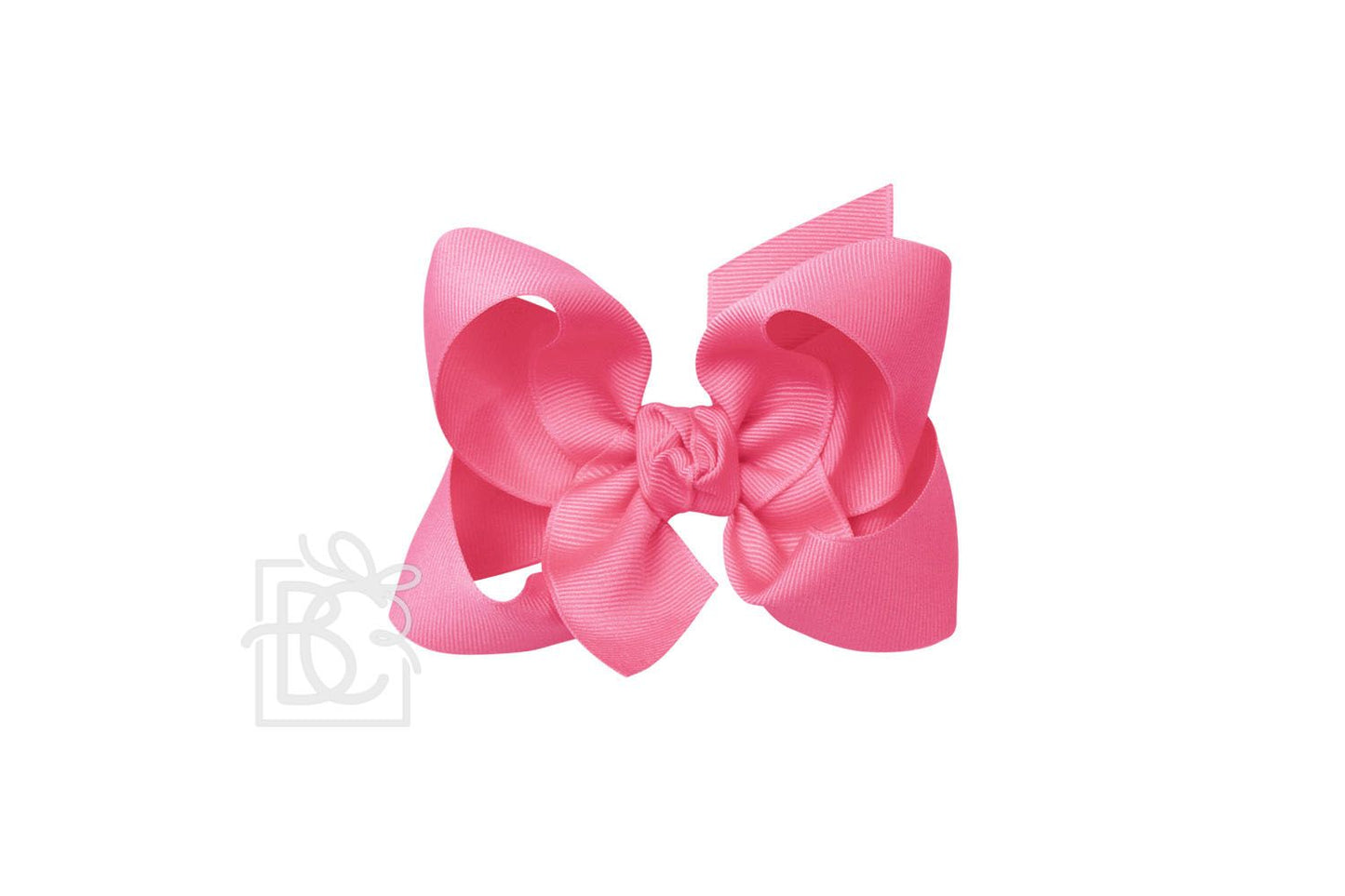 Beyond Creations 4.5” Large  Solid Bows - Hot Pink