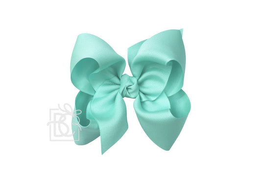 Beyond Creations 5.5” Huge Solid Bow - Aquamarine