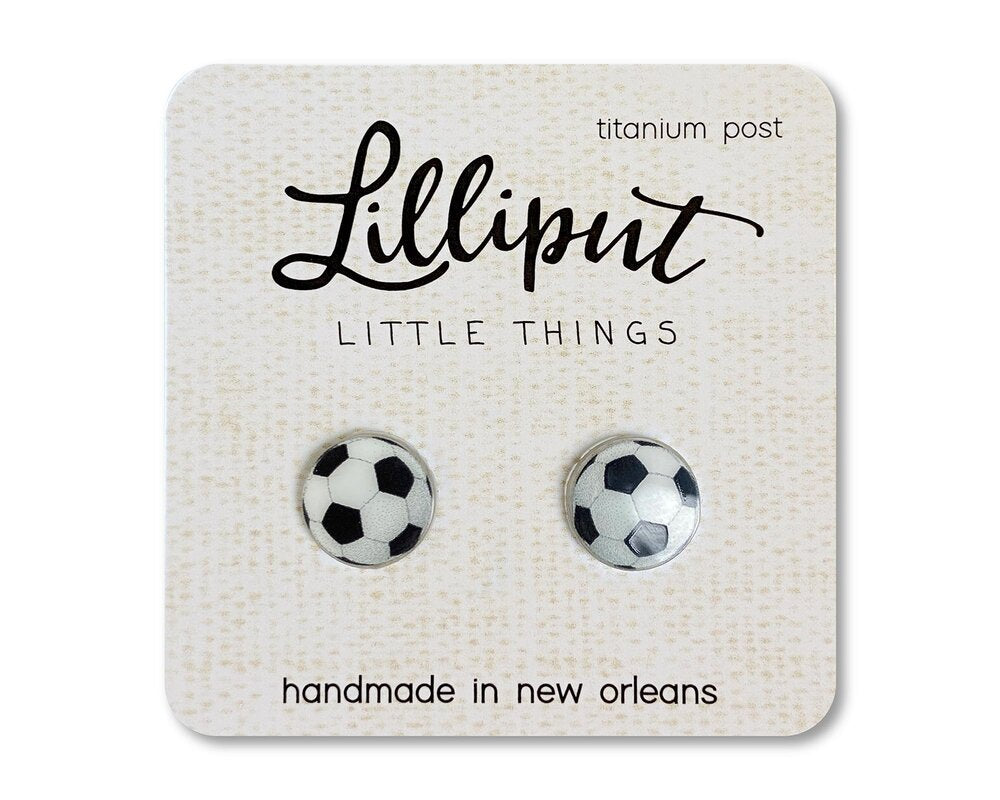 Lilliput Little Things Earrings - Soccer Ball