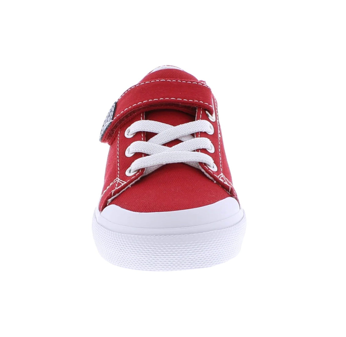 Footmates Jordan - Red Canvas Velcro