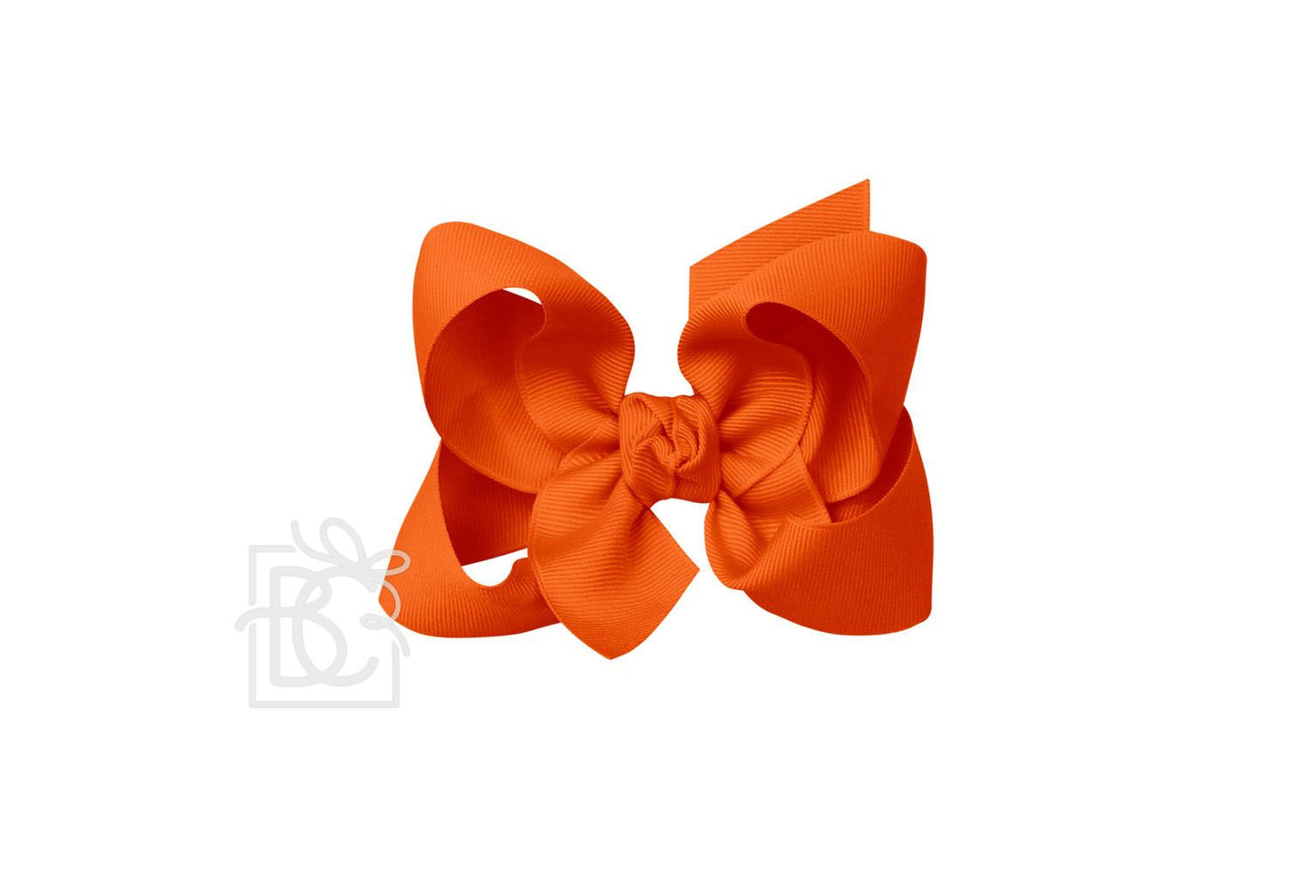 Beyond Creations 4.5” Large  Solid Bows - Orange