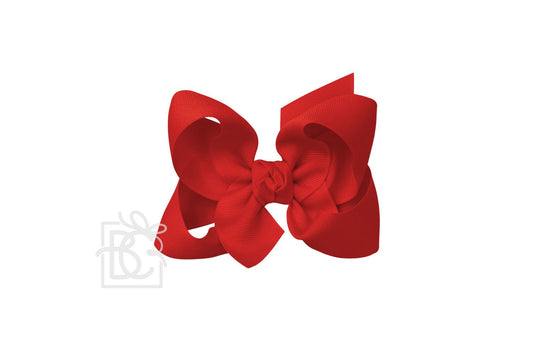 Beyond Creations 4.5” Large Solid Bow - Red