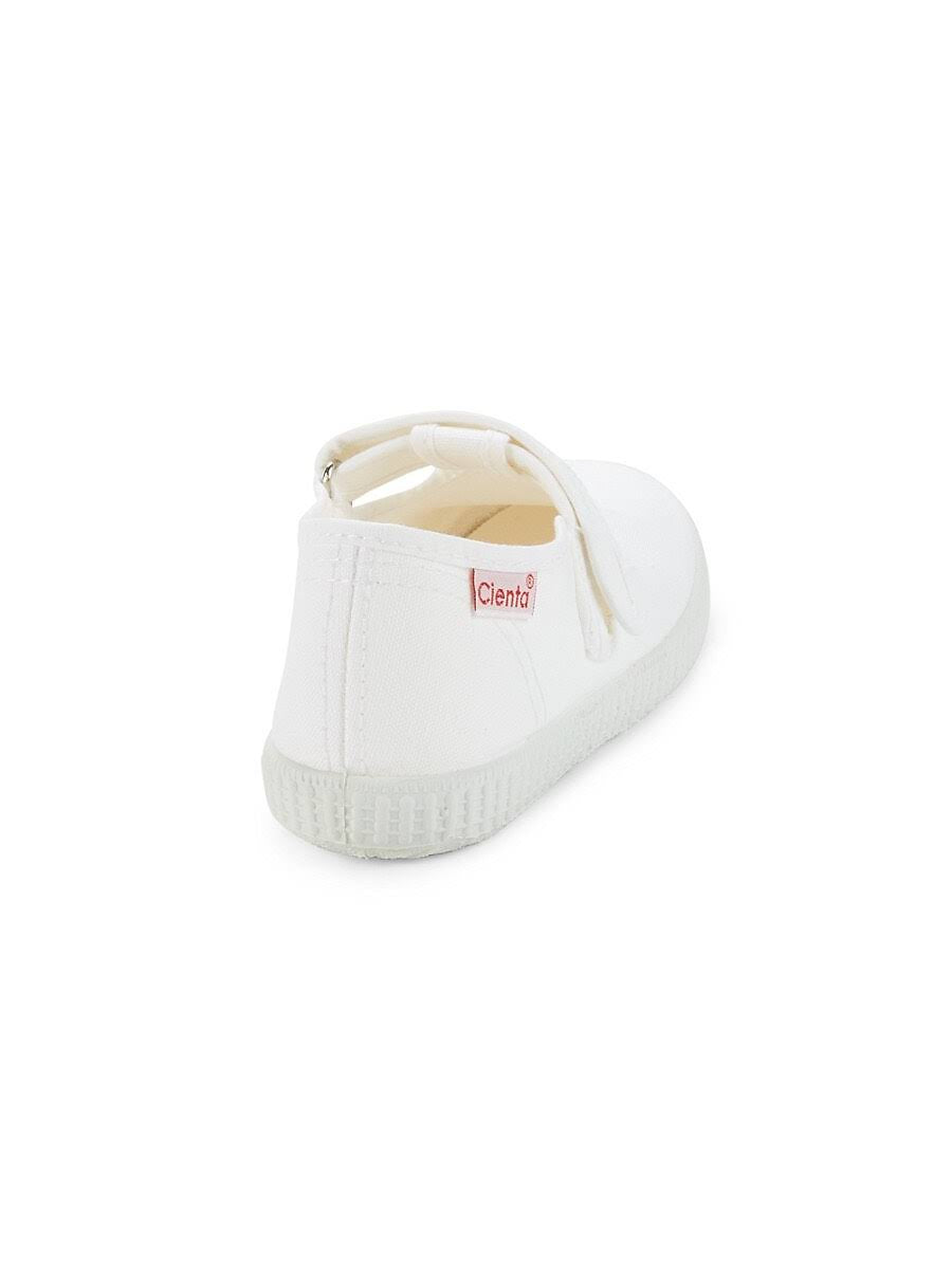 Cienta Velcro T-Strap - White