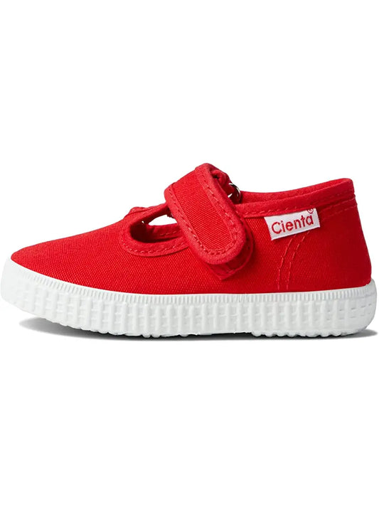 Cienta Velcro T-Strap - Red