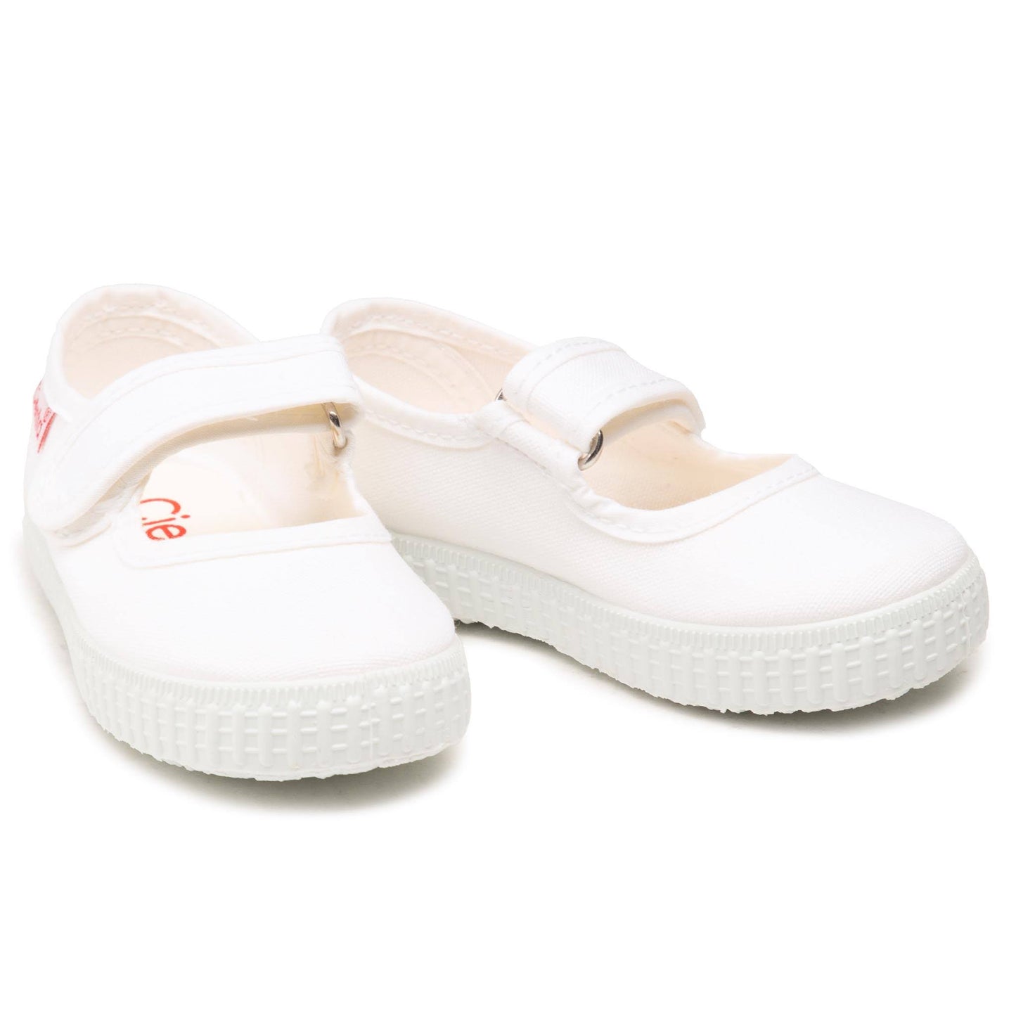 Cienta Velcro Mary Jane - White