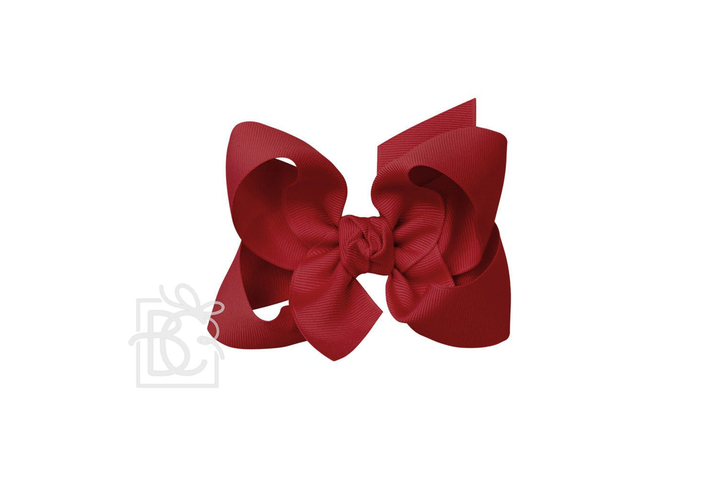 Beyond Creations 4.5” Large  Solid Bows - Cranberry