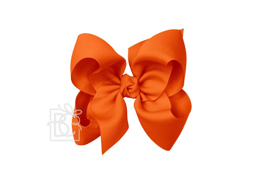 Beyond Creations 5.5” Huge Solid Bow- Orange