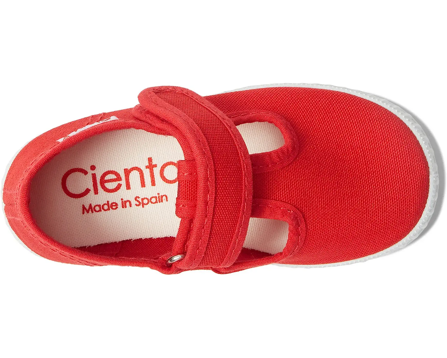 Cienta Velcro T-Strap - Red